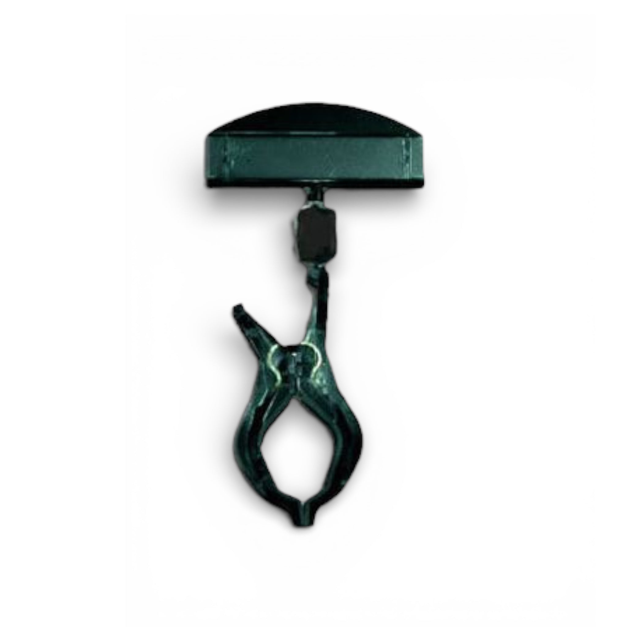 Clear Grip, Schilderhalter, groß, mit breitem Halter, schwarzes Acryl