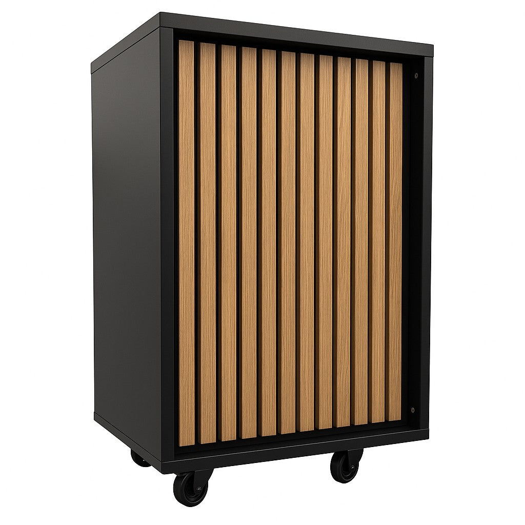 Frame-disk. Schmales Modul, schwarz. B55 - Akustikplatte Front
