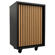 Frame-disk. Schmales Modul, schwarz. B55 - Akustikplatte Front
