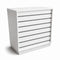 Frame-disk. Breites Modul, weiß. B110 - Lamellenwand Front
