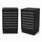 Frame-disk. Schmales Modul, schwarz. B55 - Lamellenwand Front