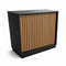 Frame-disk. Breites Modul, schwarz. B110 - Akustikplatte Front