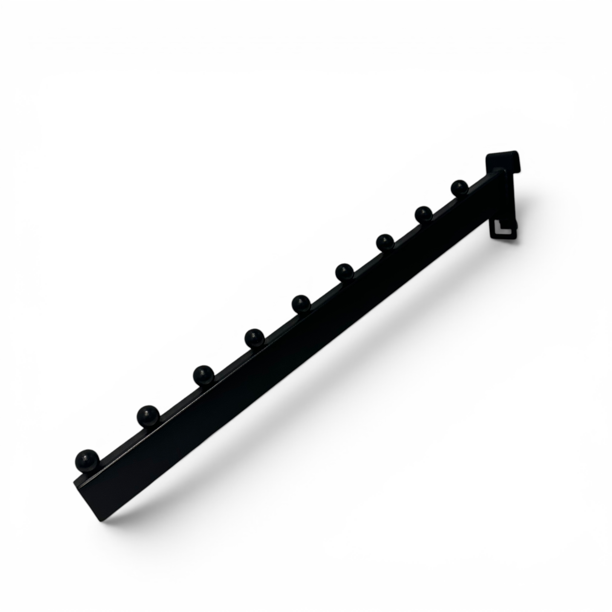 Schräges Frontscharnier für den Kühlergrill. Schwarz – 35 cm