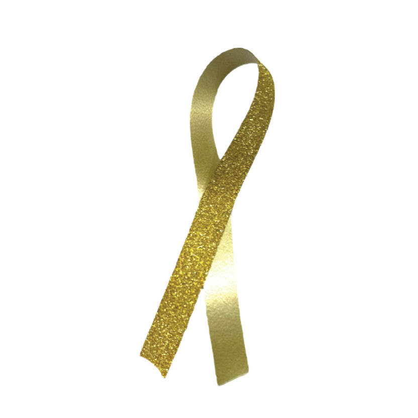 Geschenkband - Goldglitzer. 10 x 225 mtr.