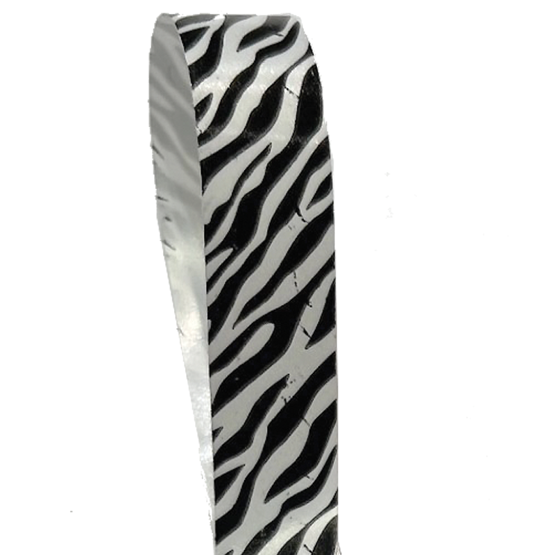 Geschenkband. Zebramuster. 10 x 225 mtr.