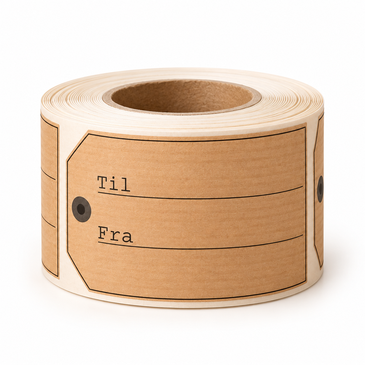 Geschenkanhänger - Manilla - 500 St. Braun. Von- und Für
