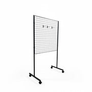 Sort gittergondol med gittermål 90 x 90 cm