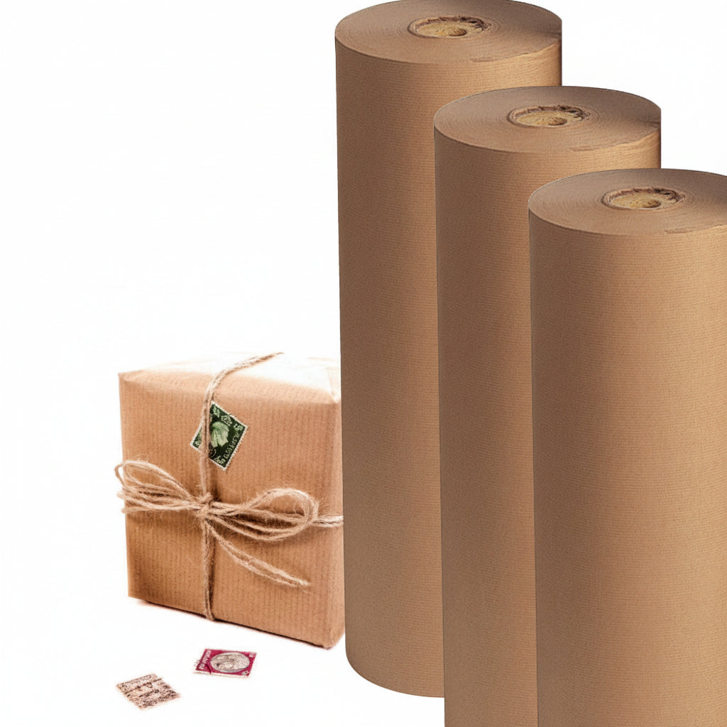 Paketpapier B 50 cm x 350 mtr. - Stark. Braun