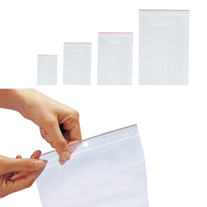 Druckverschlussbeutel, klar, Packung mit 1000 St., 16 x 22 cm