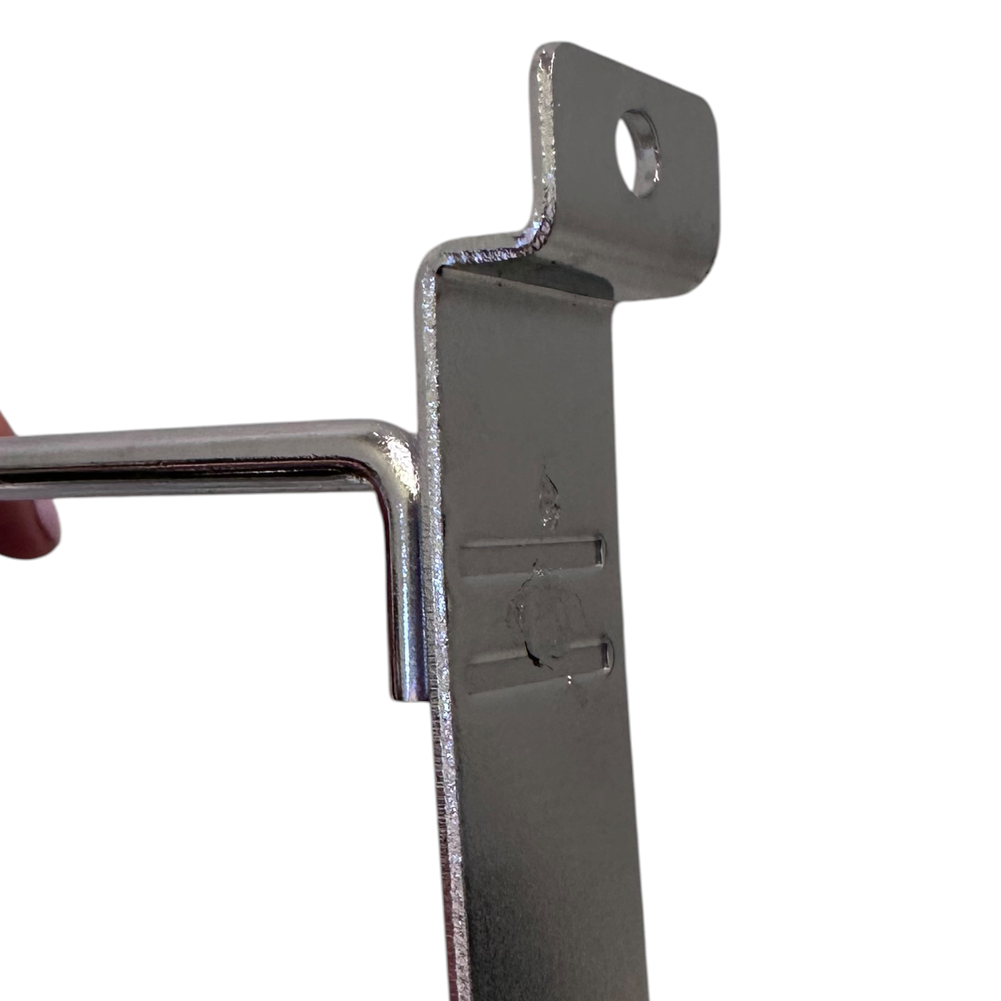 Euro-Haken, für Lamellenwand, verchromt, 10 cm