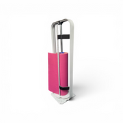 Papierabroller, bodenstehend, vertikal, passend für 70 cm Geschenkpapier, aluminiumfarben