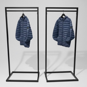 Kleiderständer, schwarz, B80 x T50 x H180 cm. Kleiderständer Frame. Packung mit 2 Stk.