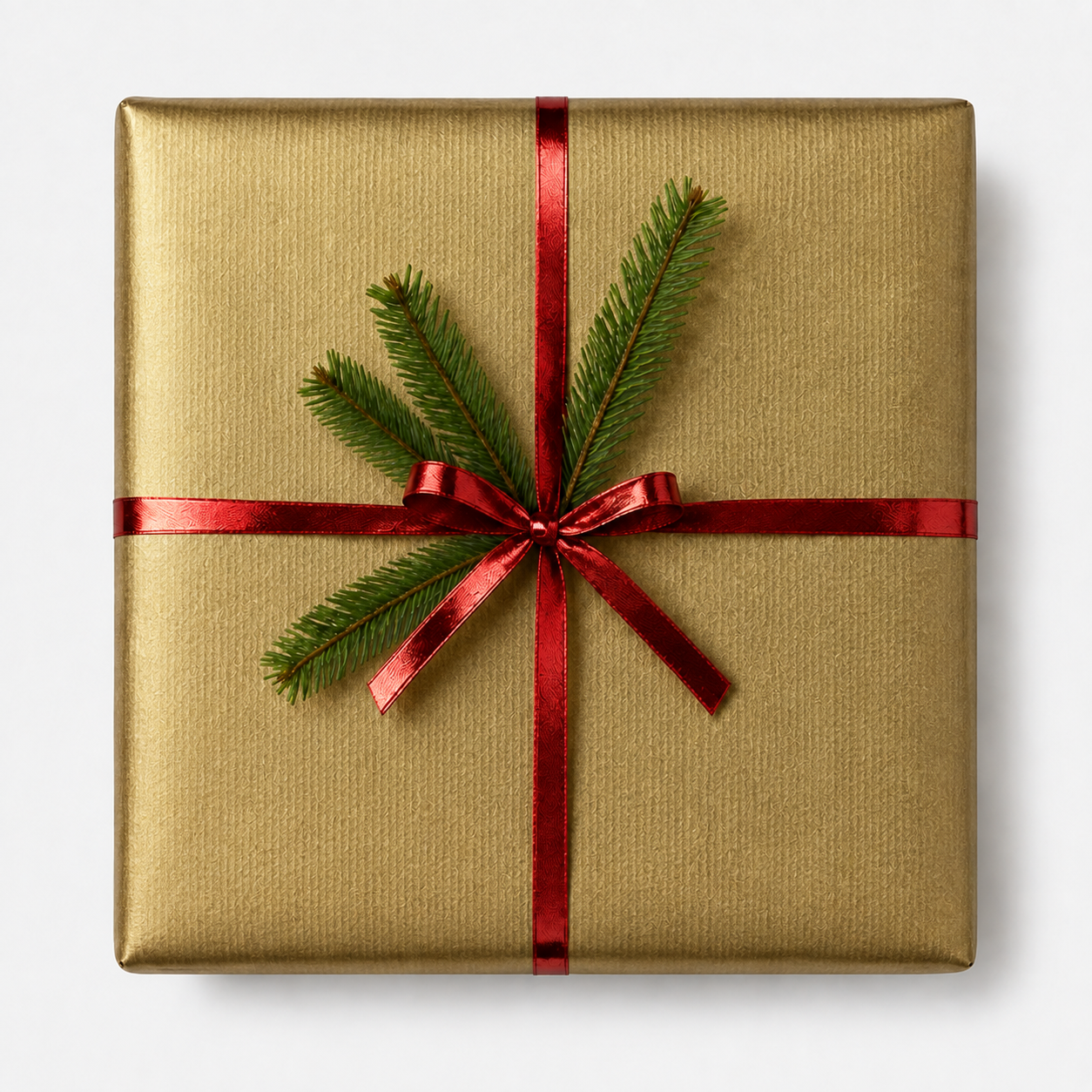 Geschenkpapier B 38 cm. Gold, matt, Kraftpapier. 200 mtr.