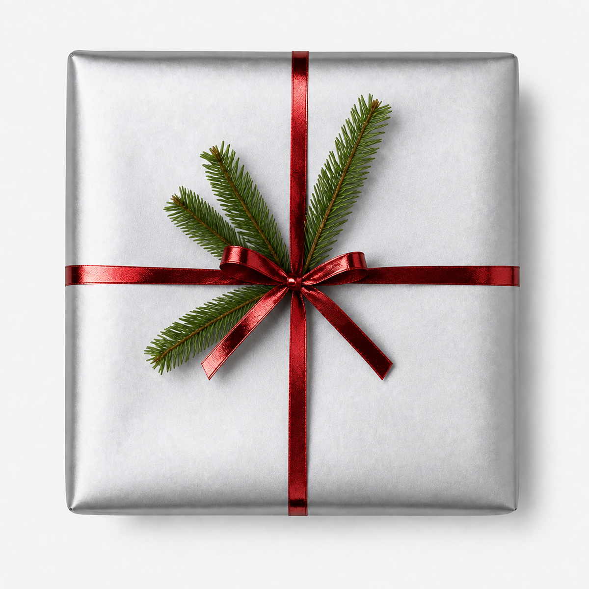 Geschenkpapier B 40 cm. Silber, Kraftpapier. 100 m