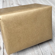 Geschenkpapier B 38 cm. Gold, matt, Kraftpapier. 200 mtr.