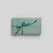 Geschenkpapier B 50 cm. Gold mit Dreiecken, 50 cm x 100 m *