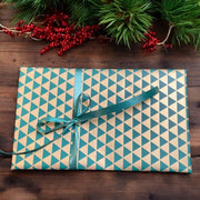 Geschenkpapier B 50 cm. Gold mit Dreiecken, 50 cm x 100 m *