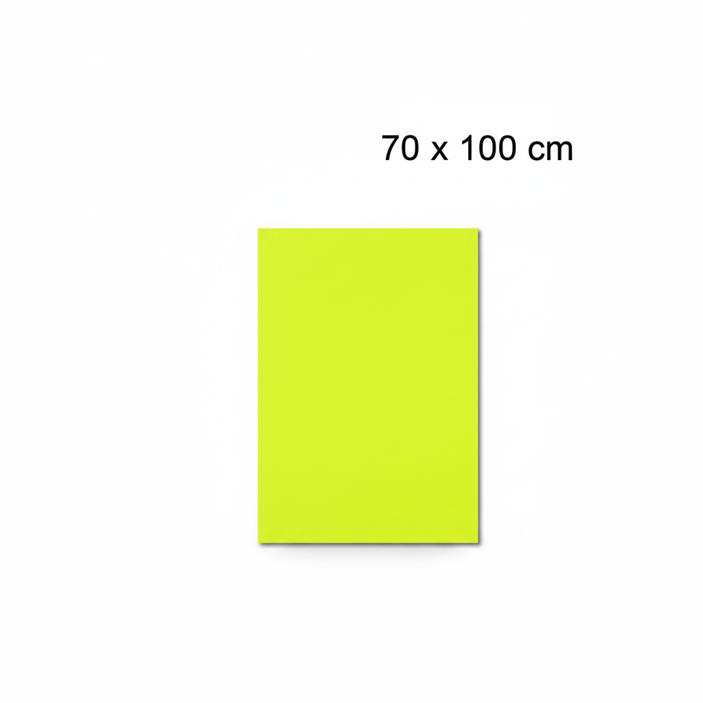 Schildpapier 70 x 100 cm. - Neon Gelb