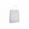 Papiertüte mit gedrehtem Henkel, weiß, Packung mit 50 St., 24 x 10 x H32 cm