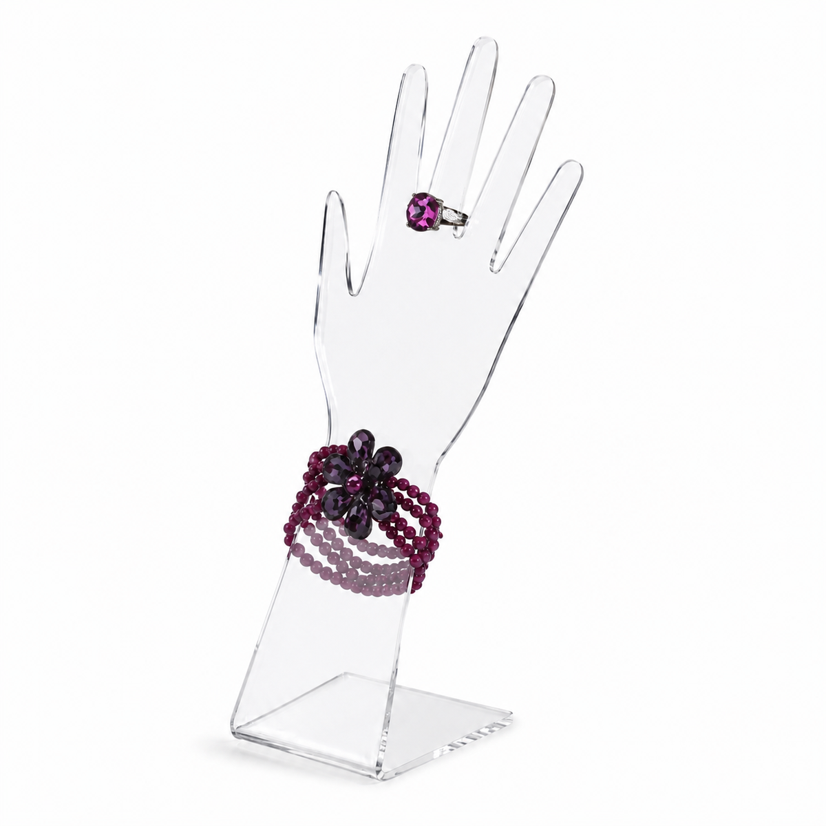 Handdisplay, rechts, transparentes Acrylglas, H 33 cm