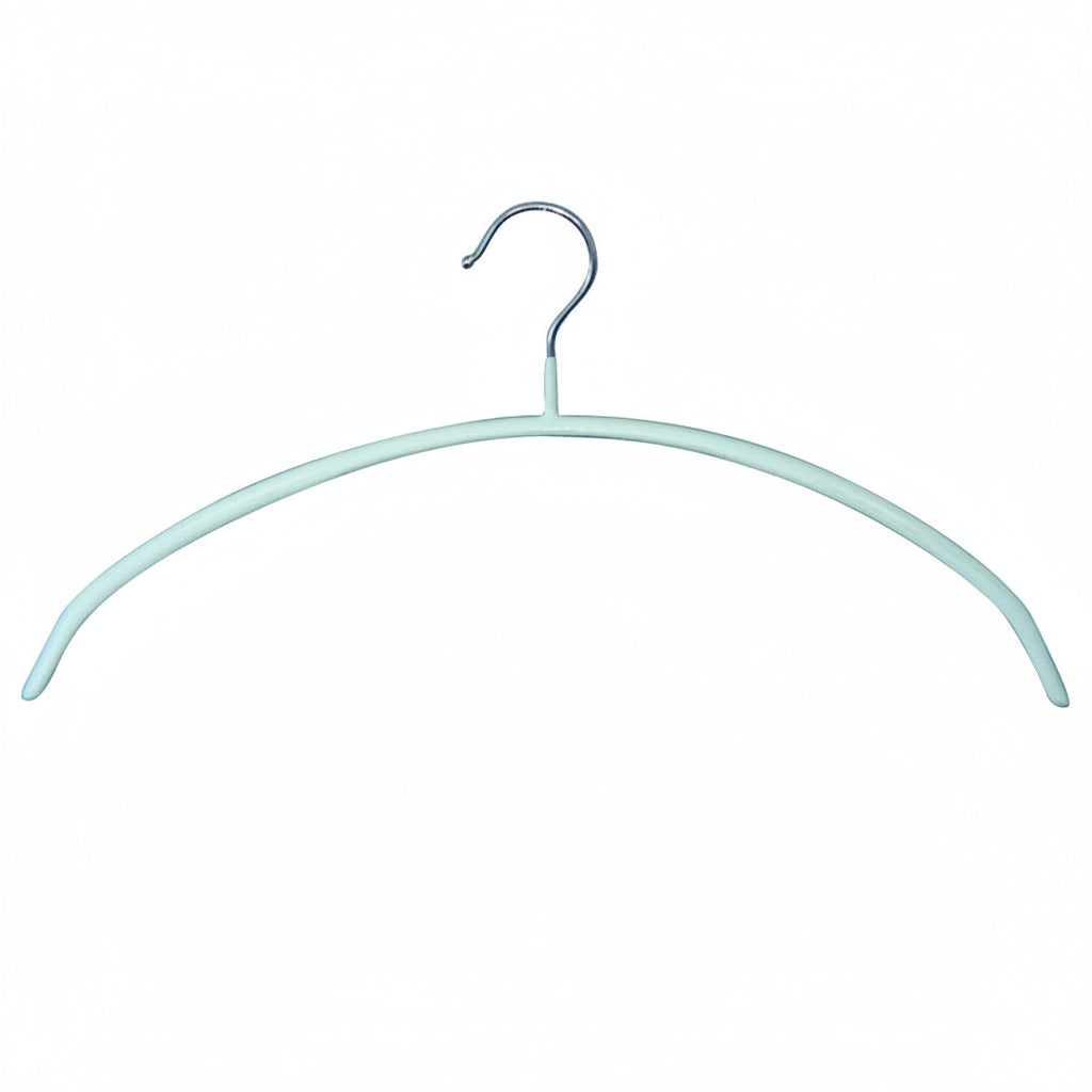 Strickbügel, Damen & Junior, gebogen, rutschfest, mit Gummi, weiß, 41 cm