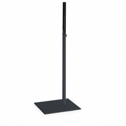 Torso-Basis, teleskopierbar, hoch, schwarz, quadratische Platte, H58-126 cm, Elite-Torso (Serie 5200)