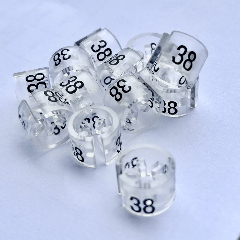 Mini-Steine - Klar - 100 Stück pro Beutel. Größe wählen