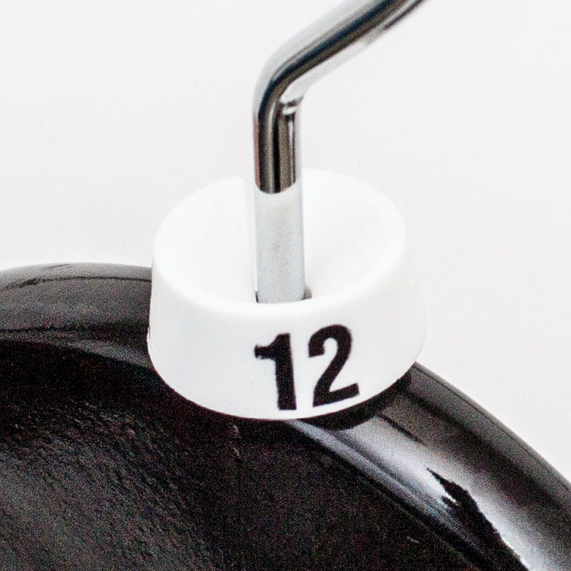 Größenetiketten – Weiß – 25 identische Etiketten pro Beutel. Größe auswählen