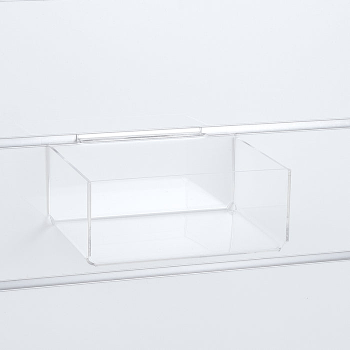 Acrylbox 20,5 x 15,5 x H8,5 cm. Für Lamellenwand