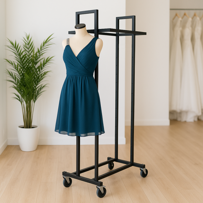 Fahrradständer mit Damenrahmen - L5. Komplett, schwarz