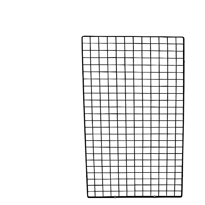 Gitter (60 x H120 cm.) - Schwarz