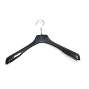 Starke Kleiderbügel, Kunststoff, schwarz, 45 cm, Schulter 4,0 cm, verpackt zu 80 Stk., Leichtgewicht