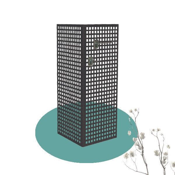 Schwarzes Winkel-Display aus Metall – Set mit 2 Stk. Preis pro Stück