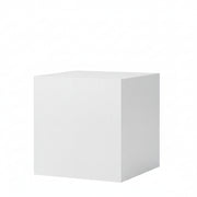 Podie. Weißes Melamin. 40 x 40 x H50 cm.