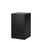 Podie. Schwarzes Melamin. 40 x 40 x H75 cm.