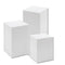 Podie-Set mit 3 Stk. Weiß - unmontiert