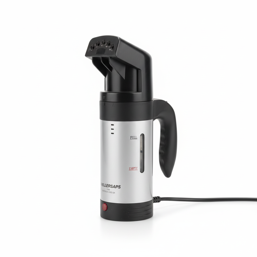 E8, handlicher Steamer, in unter 2 Min. einsatzbereit - für Reisen und Messen