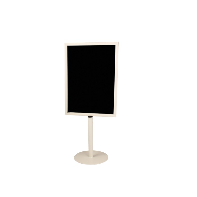 Hvid menukortholder A4 til bord og disk