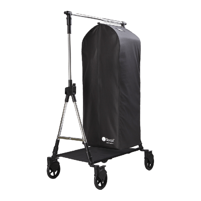 Soopl - XL-Tüten - Kollektionstasche mit Kofferverschluss - schwarz, 48 x 40 x H126 cm.