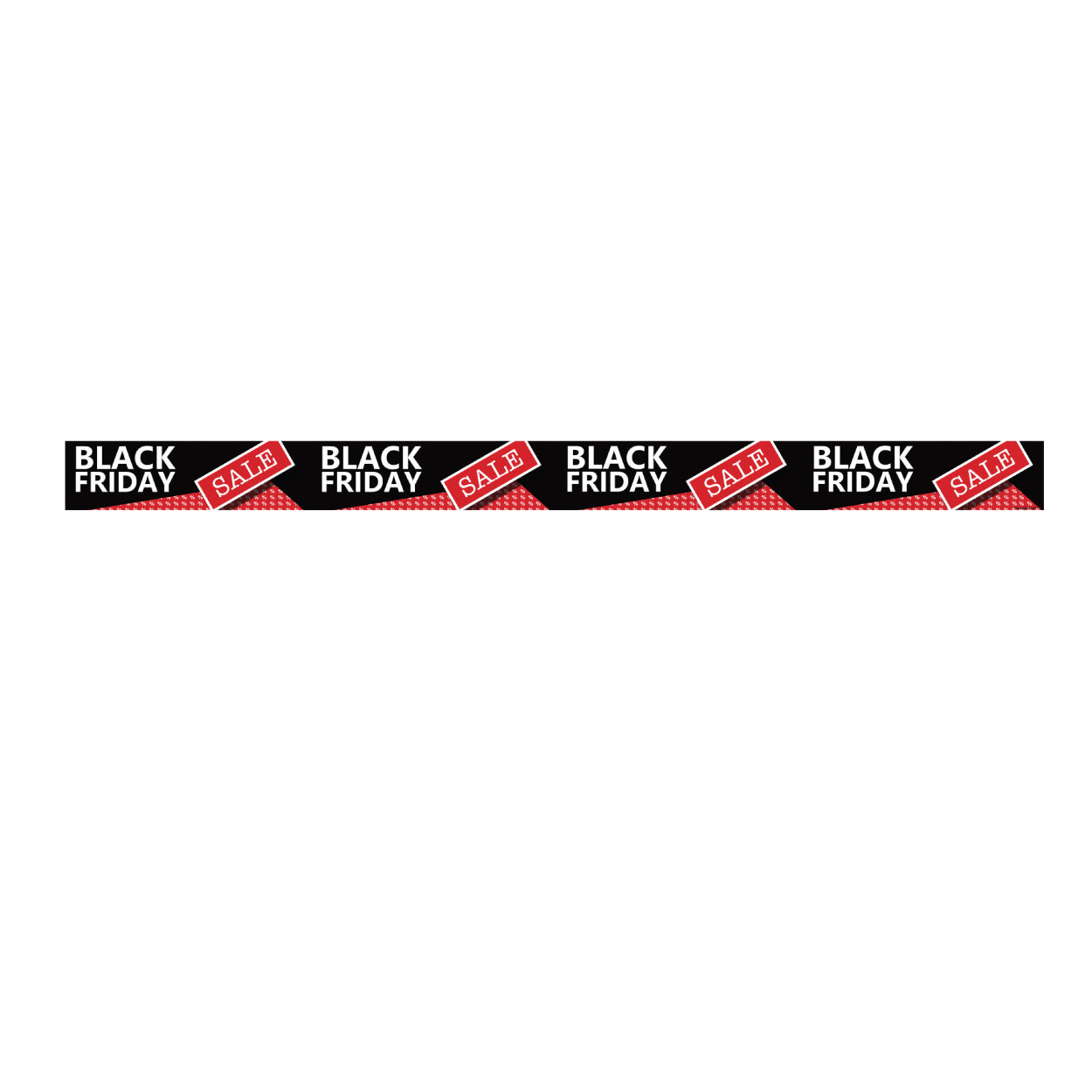 Fenster-Streamer mit BLACK FRIDAY - 120 cm.