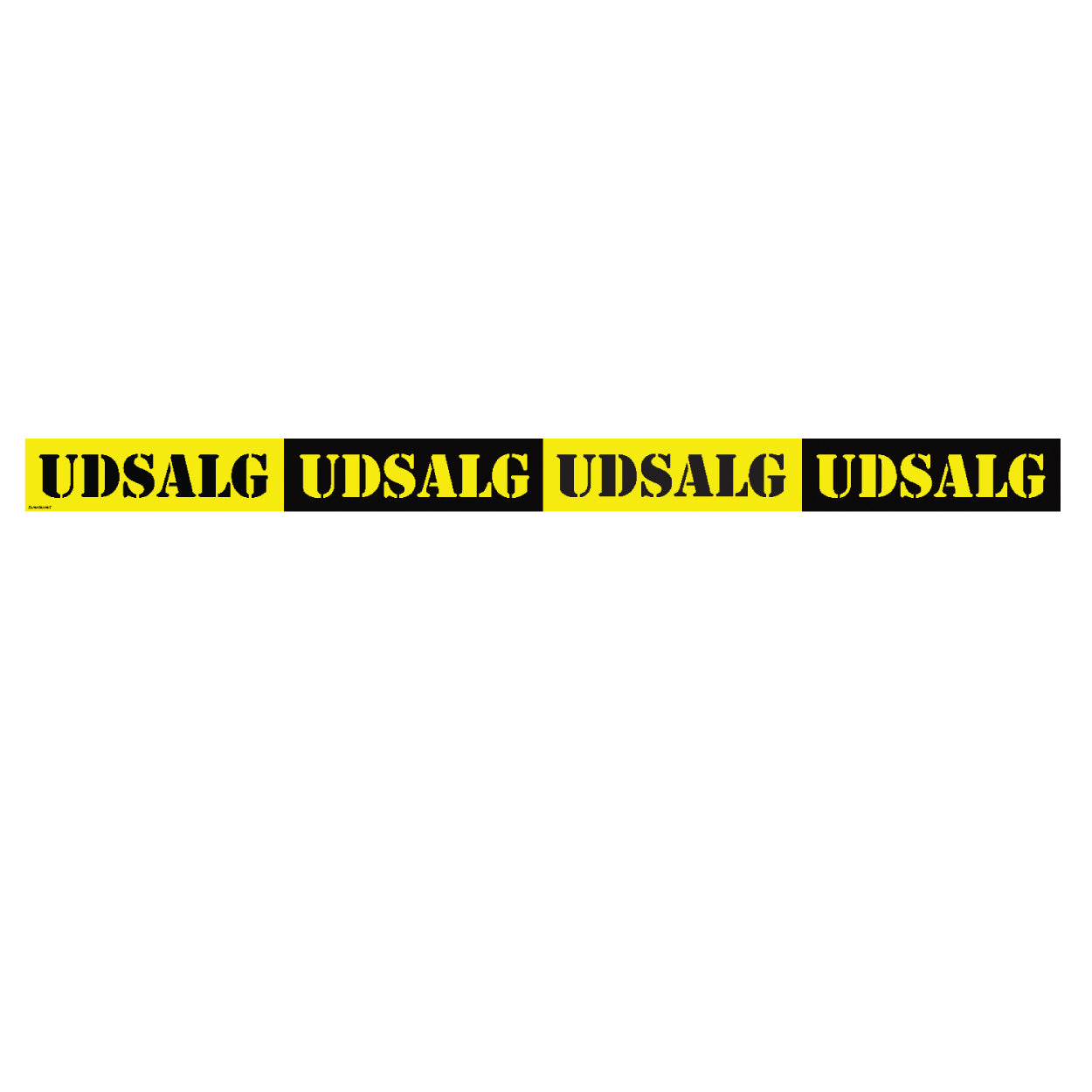 Fenster-Streamer m/ UDSALG - 120 cm.