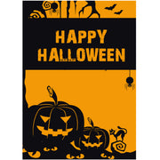 Plakat. Halloween, orange mit schwarzem Druck, 50 x 70 cm