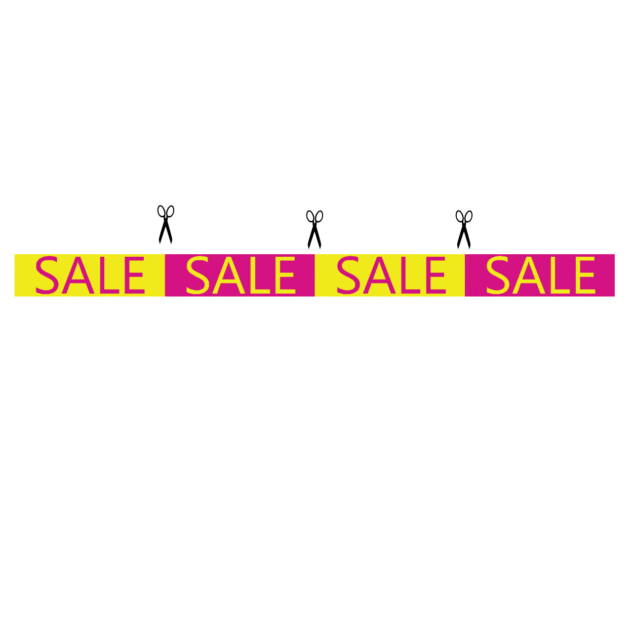 Fenster-Streamer m/ SALE - 120 cm.