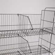 Trennwand für Stapelkorb, schwarz