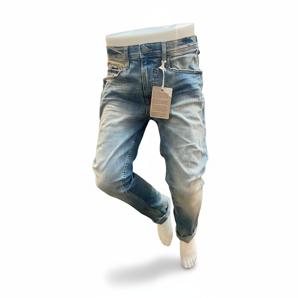 Schaufensterpuppenunterteil, männlich, mit Draht zur Wandbefestigung, weiß. H110