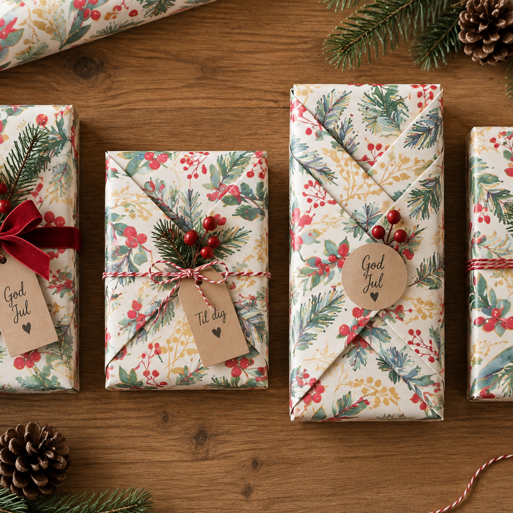 Weihnachtspapier, Geschenkpapier