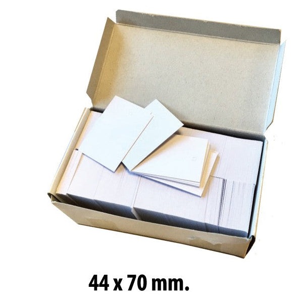 Papskilte til pins, 44 x 70 mm, 1000 stk.