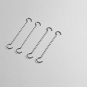 Doppelhängehaken 15 cm, 4er-Pack