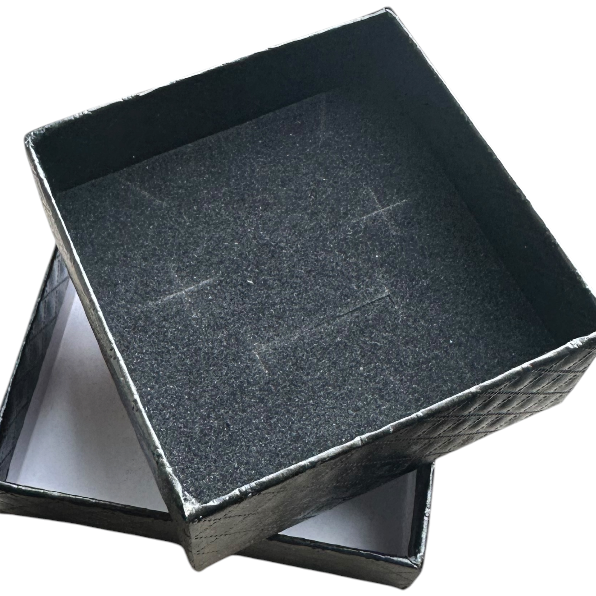 Schmuckschatulle. Schwarz. 7,5 x 7,5 x H3,5 - 20 Stk. Preis pro Stück angezeigt.