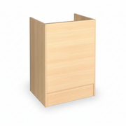 Slimline Disk, Boxmodul mit eingelassenem Regal, Ahorn, H 96 x B 61 cm x T 46 cm